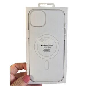 Apple iPhone 15 Plus Clear Case MagSafe Transparent Protective New in Box